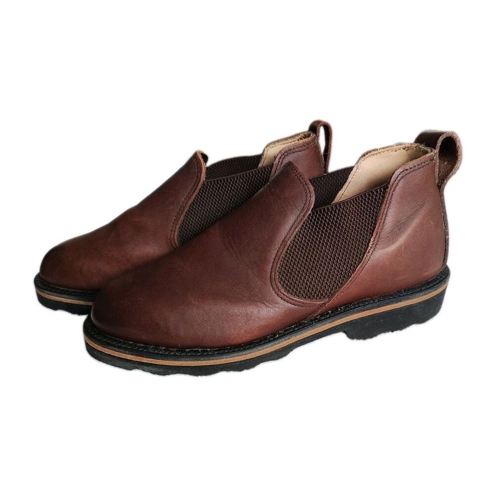 Vintage Filson 9D Chelsea Boots Leather Vibram Brown Gumlite Cork Italy New
